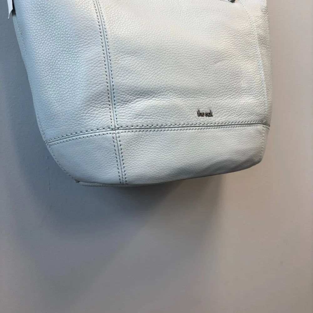 NWT The Sak Sequoia Leather hobo bag Purse (Flaw) Light Blue